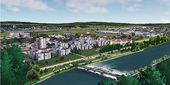 Visualisierung des Erholungsbereichs bei Emmen